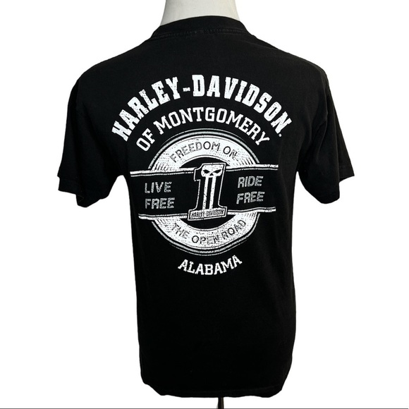 Harley-Davidson Motorcycles Biker Black T-Shirt - Picture 2 of 7